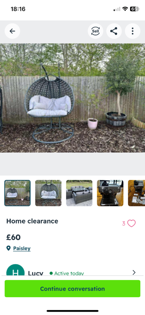 Be careful there is a scammer try to sell home clearance 