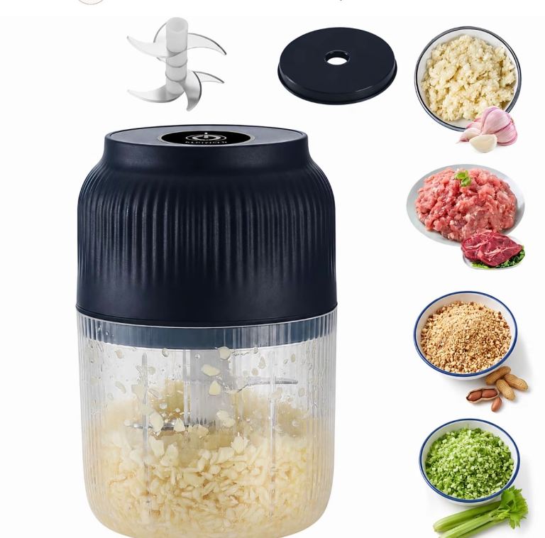 Mini Electric Food Chopper/Blender - Black, NEW