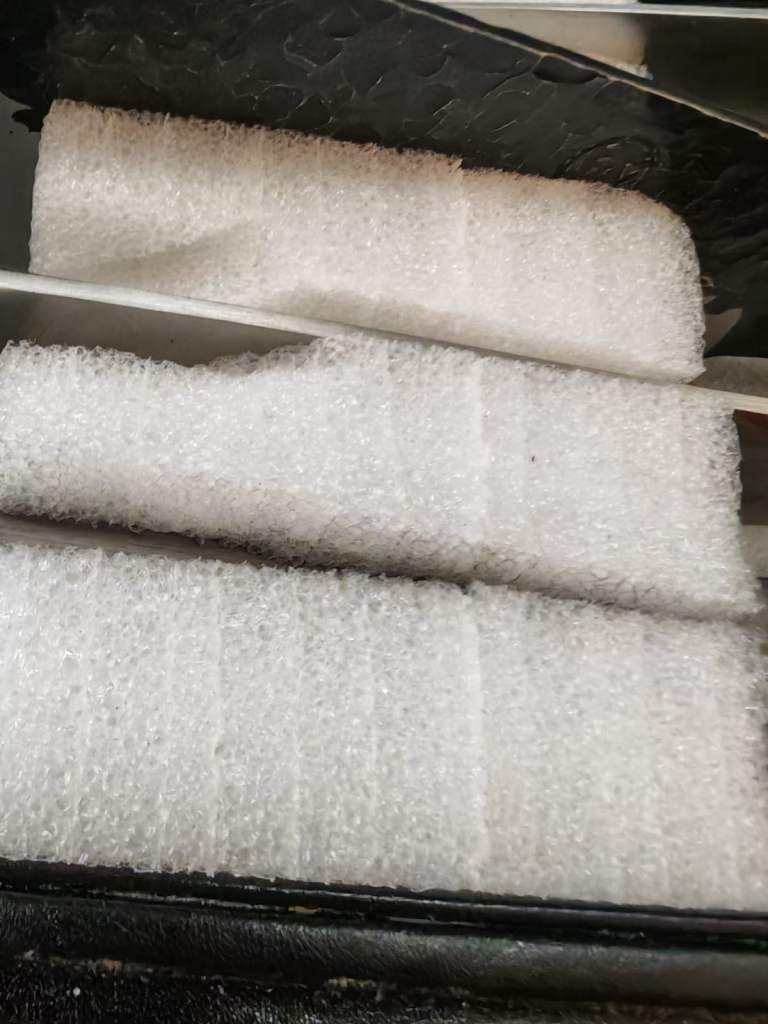 Wanted "unwanted" or not needed protection padding from Electronics packaging