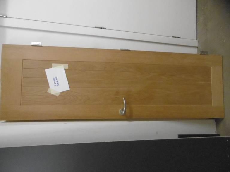 Flush Oak Prefinished Solid core Internal Doors - Used