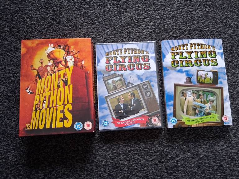MONTY PYTHON THE MOVIES + FLYING CIRCUS COMPLETE SERIES 1&2