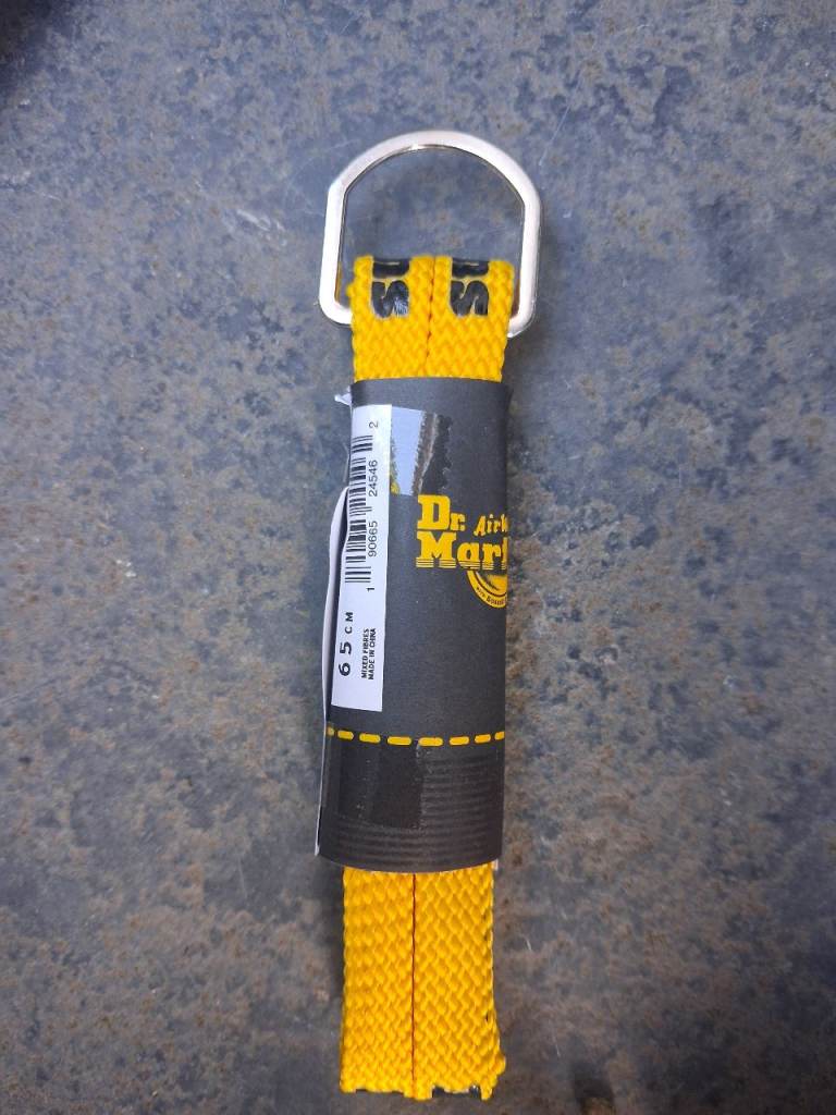 Dr. Martens Yellow Shoelaces - New, 65 inch