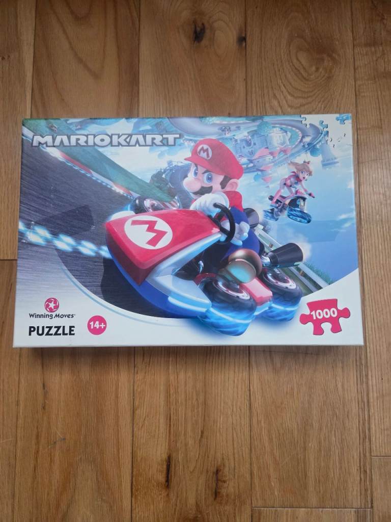 Mario Kart 1000 Piece Jigsaw Puzzle – Winning Moves, Good Condition