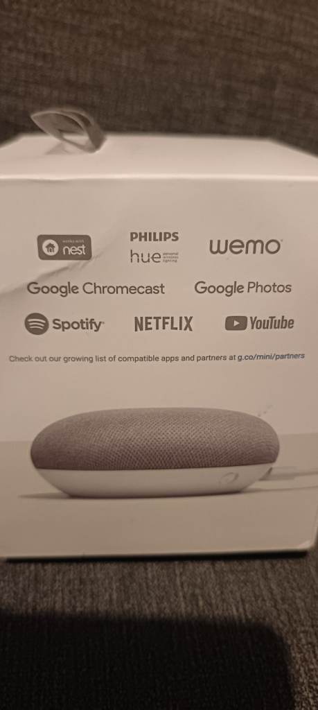 Google Home mini smart speaker 