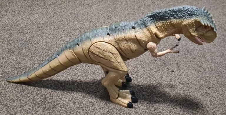 Dragon-I Toys T-Rex Dinosaur Walking Roaring Neck Moves Eyes Light Up