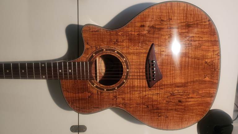 DEAN Exotica Espalt Spalted Maple Electro-Acoustic Guitar