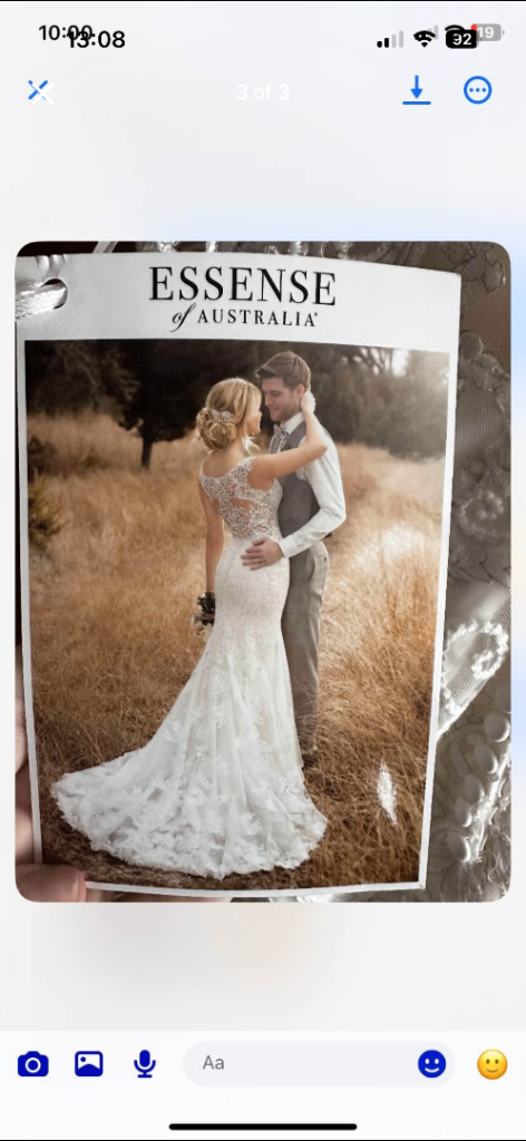 Essense of Australia new wedding dress