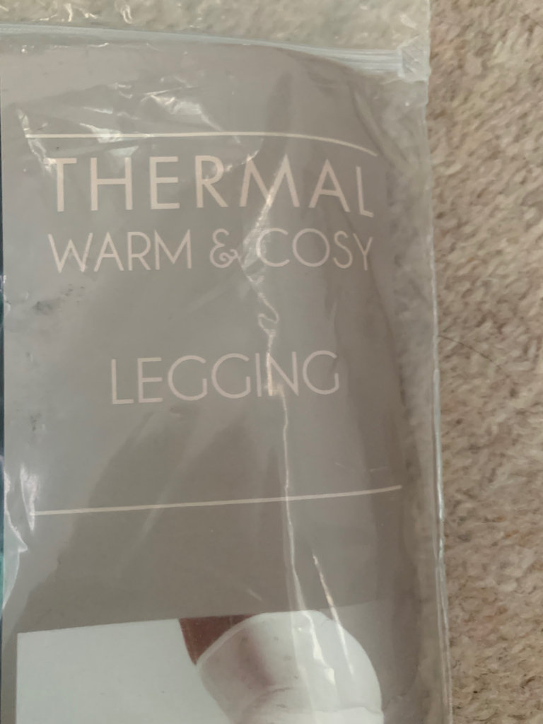 Ladies warm and cosy thermal leggings black new