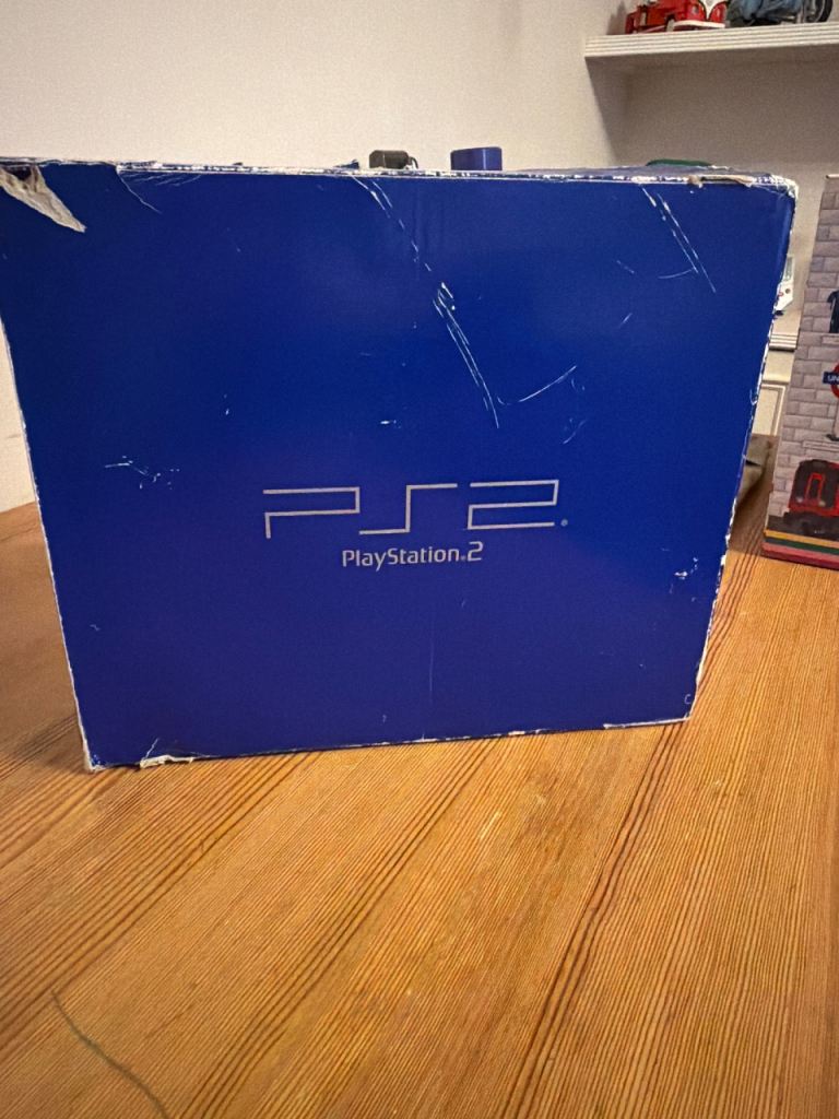 Sony PlayStation 2 Console – Original Blue Box, Fair Condition