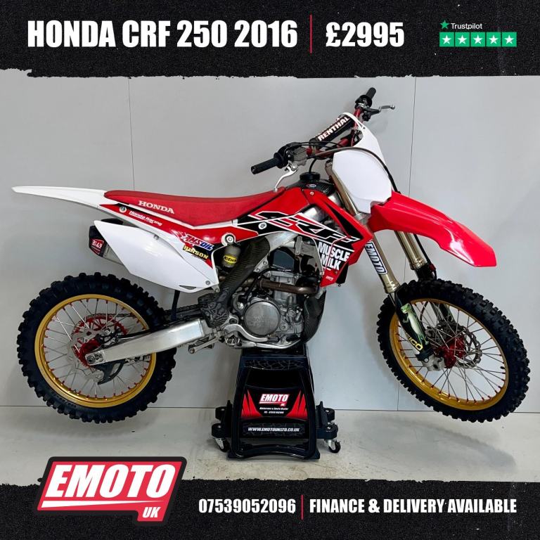 HONDA CRF 250 2016 Motocross Bike 250cc SM PRO @EmotoUK - Finance Available