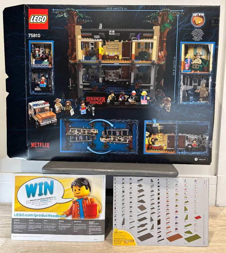 Lego 75810 stranger things upside down set 8 figures instructions box RARE RETIRED