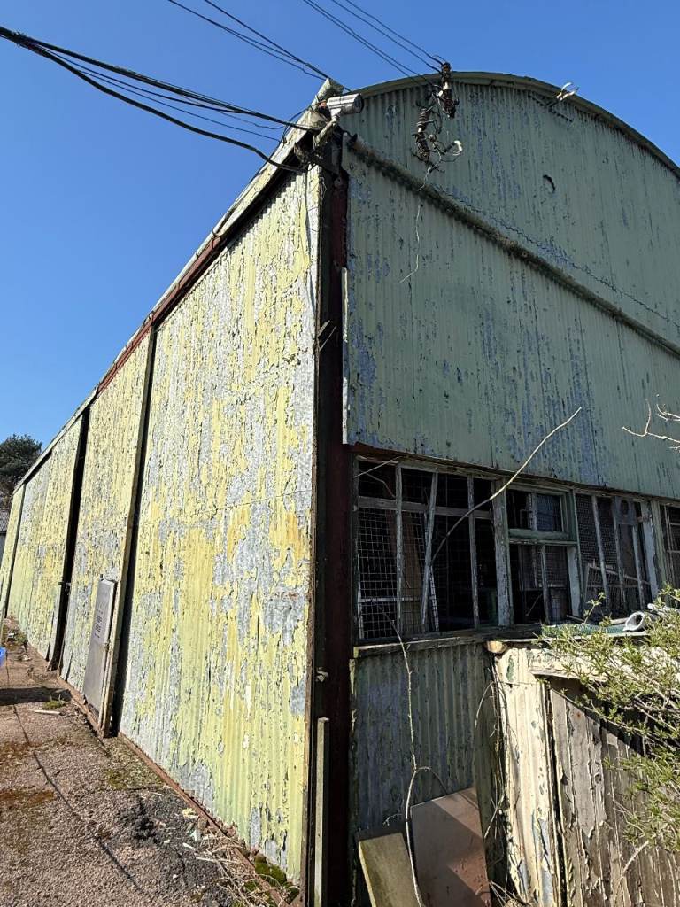 Site photograph 17 of 20 showing the agricultural steel-frame buildings at Hereford, Herefordshire