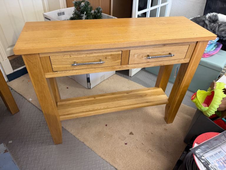 Oak Console table