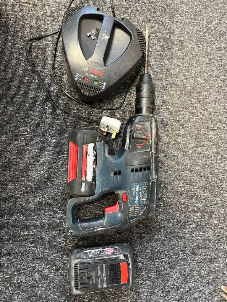 Bosch Cordless Rotary Hammer Drill with Charger and Battery X 2