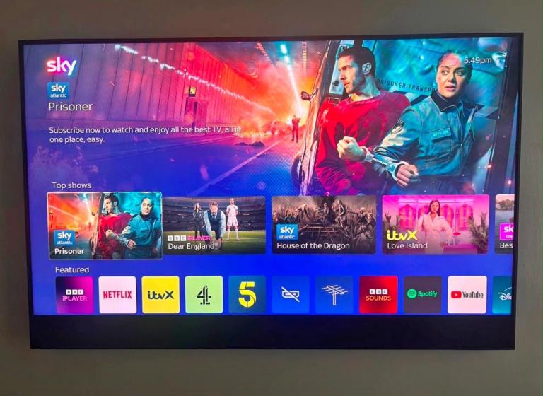 Sky glass Smart TV55”  with Wall Mount 