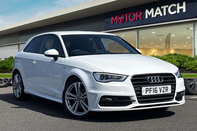 2016 Audi A3 1.6 TDI 110 S Line 3dr [Nav] HATCHBACK DIESEL Manual