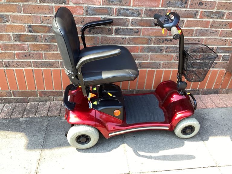 Red Mobility Scooter with Basket – Good Condition
