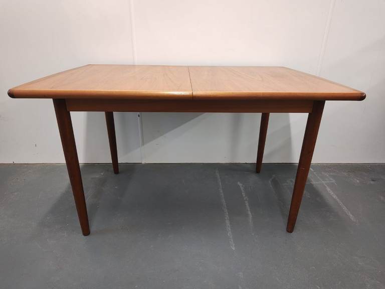 Vintage mid century teak extendable dining table