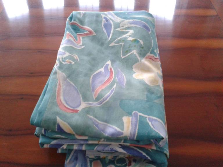 John Lewis wide curtains with tie backs