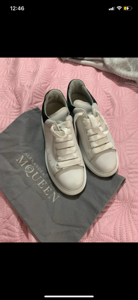 Alexander McQueen Trainers - White and Black, Size 38