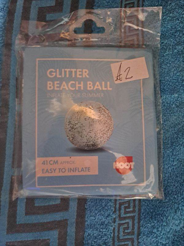 Glitter Blow up Ball 