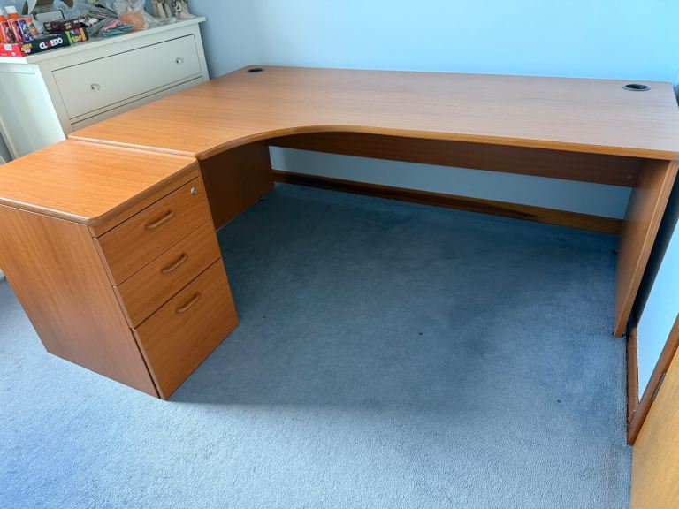 Office desk and pedestal