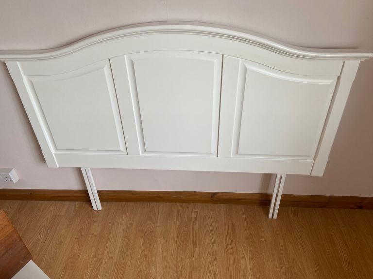 Solid wood double headboard
