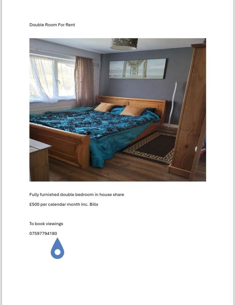 Double Room For Rent 