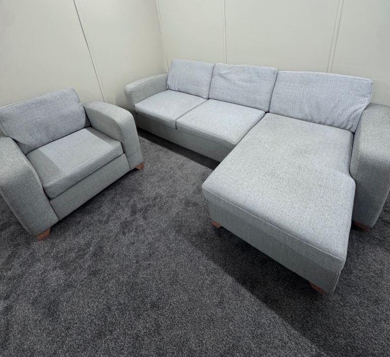 Dfs Layla chaise sofa with armchair 