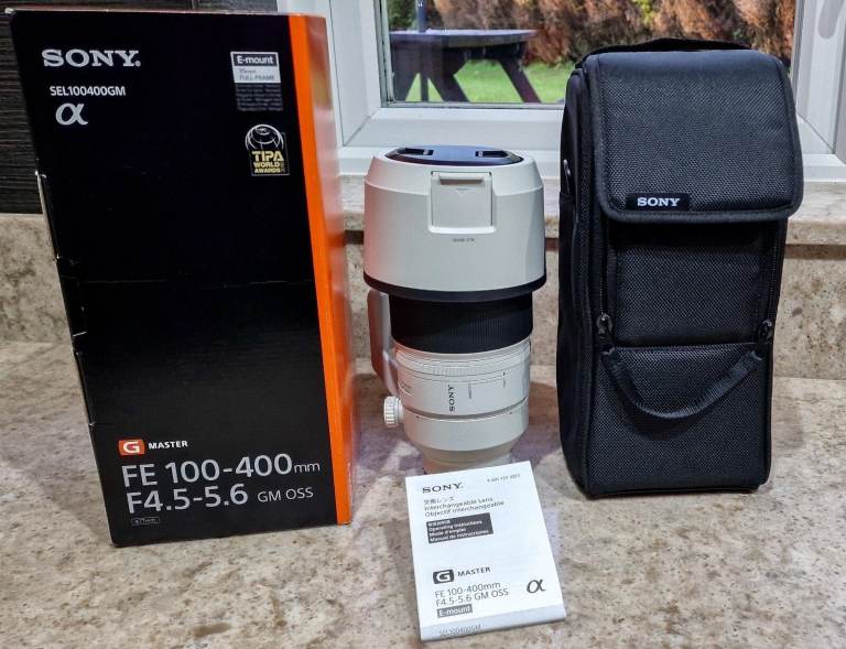 Original Sony 100-400mm GM OSS Lens SEL100400GM – Excellent Condition, UK PrivateSeller