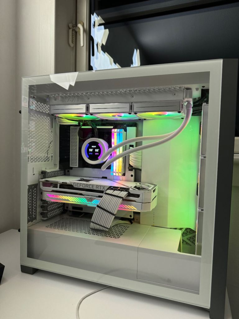 White ASUS RTX 3080 RYZEN 5900X Gaming PC