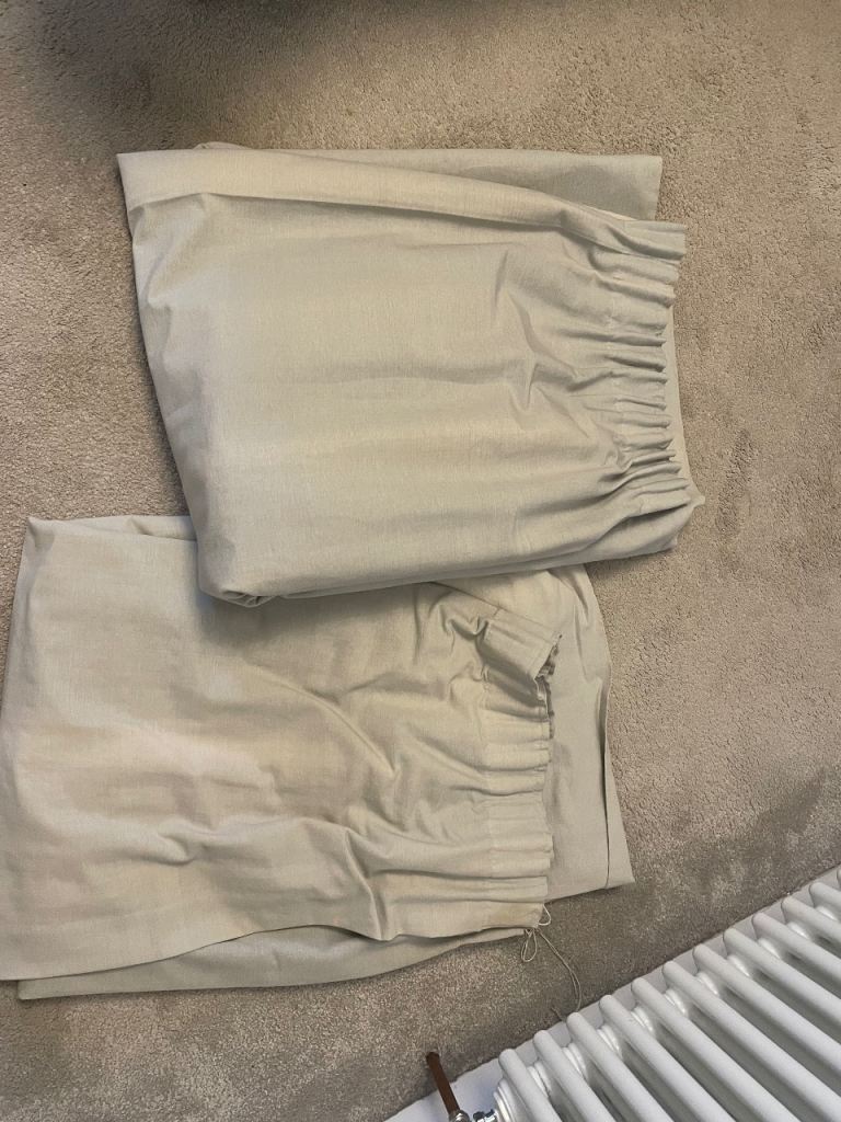 John Lewis grey curtains 228wide x 147drop