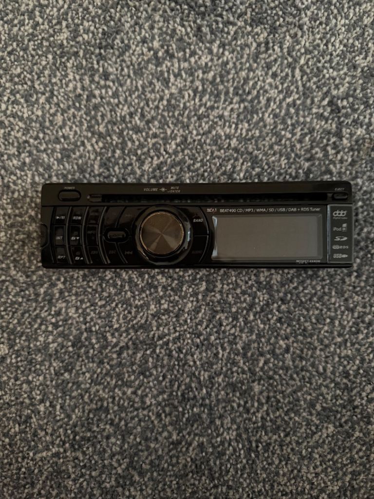 car CD radio pop off front