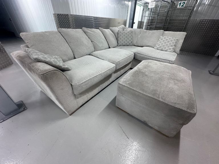 image for Right hand Oakland Furniture Land Nebraska with pouffe 