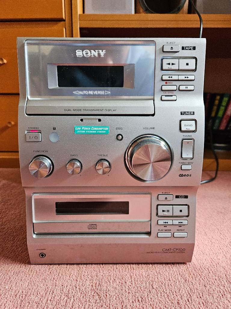 Sony CMT-CP100 Micro HiFi Stereo System in Silver 