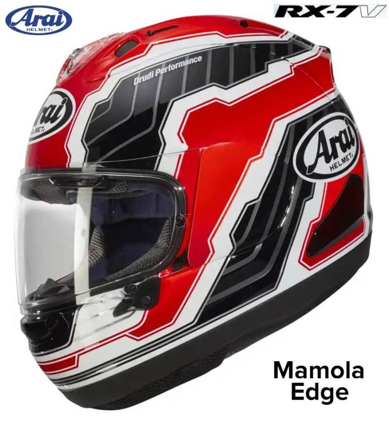 RARE COLLECTORS ITEM - #ARAI RX-7V MOTORCYCLE HELMET - RANDY MAMOLA - £500