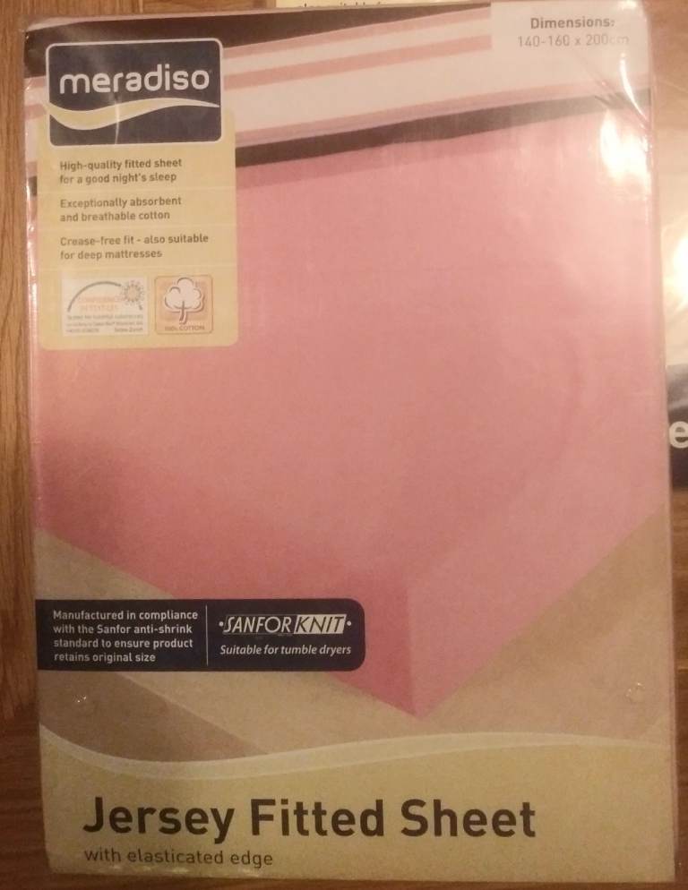 Jersey fitted sheet - king size