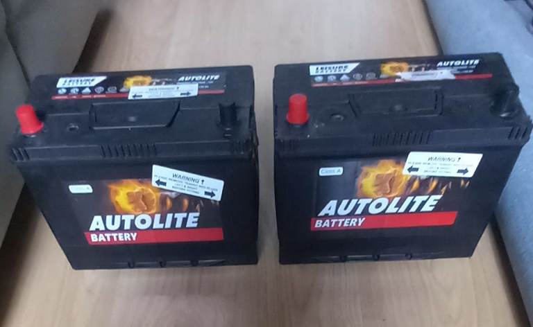 Leisure Batteries  x 2, Excellent condition.  Bargain.
