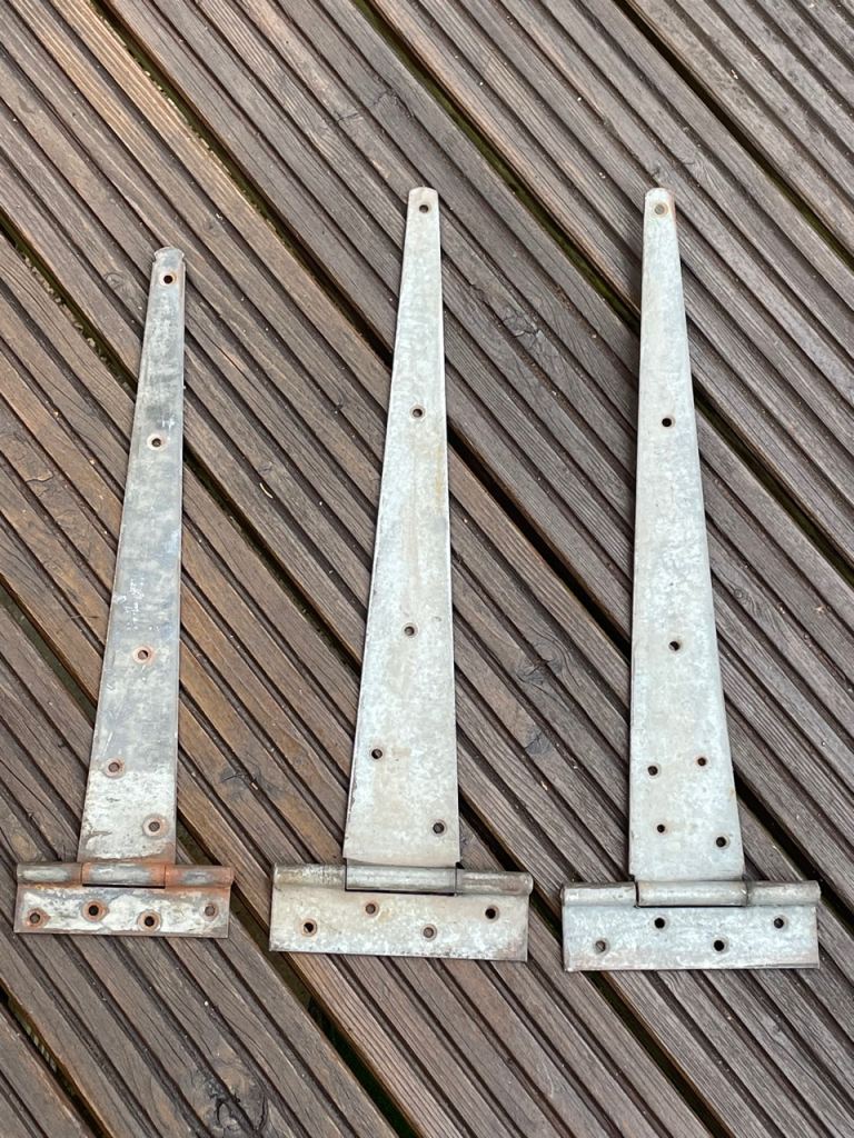 Gate Hinges. Heavy Duty x three
