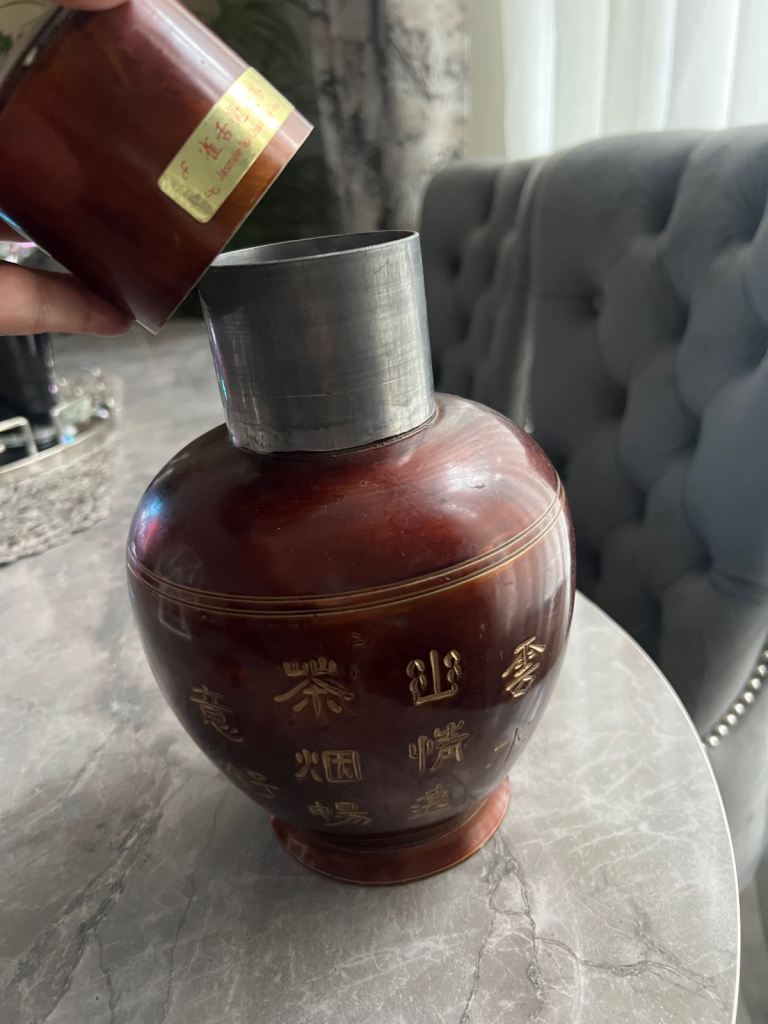 Vintage Chinese Metal Tea Tin