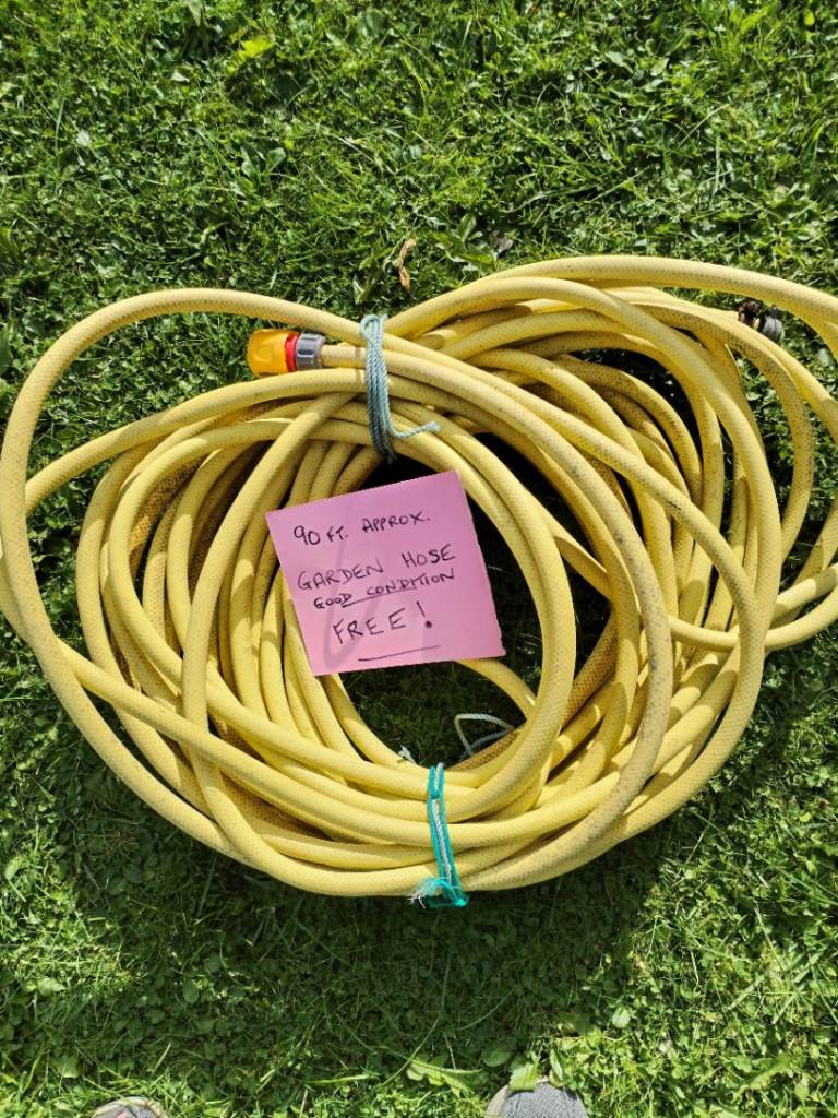 90ft Garden Hose – Good Condition, FREE
