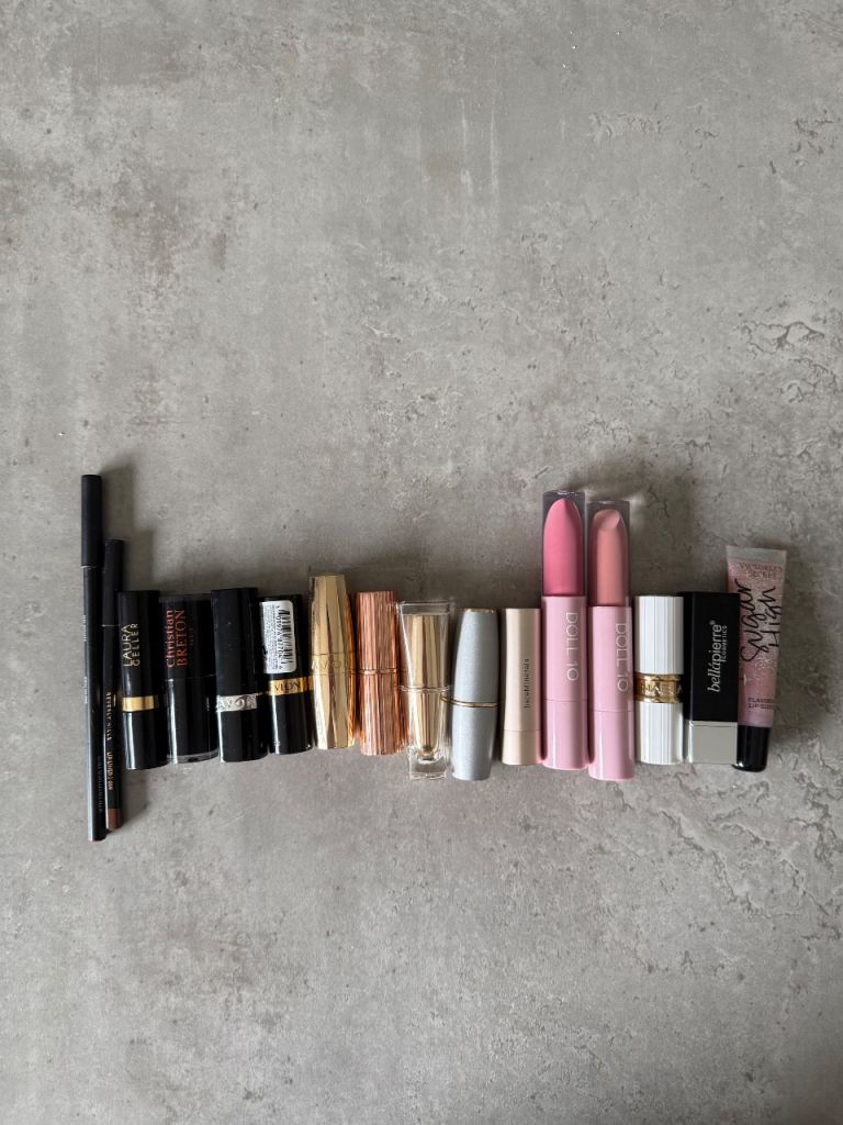 Nude lipstick collection, hair products and more beauty products 