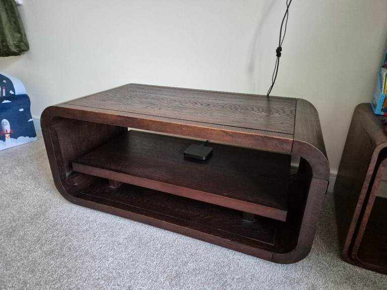 image for Solid Wood TV Unit / Coffee Table