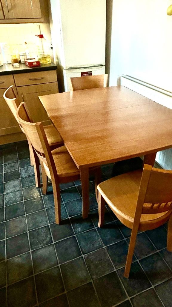 Dining table with four chair