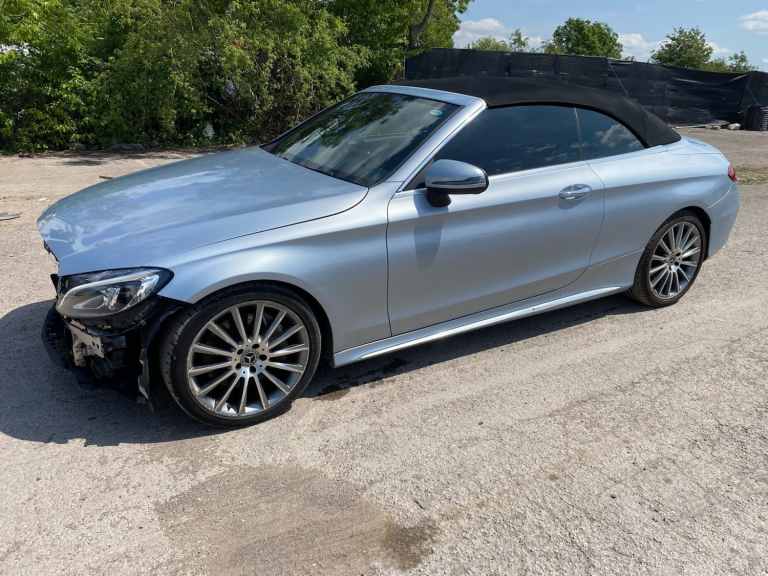 2017 MERCEDES BENZ C CLASS C250 CABRIOLET AMG LINE DAMAGED SALVAGE CAT N