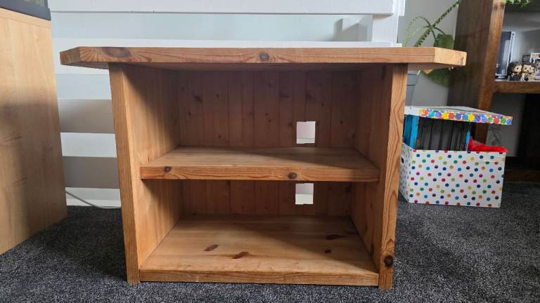Solid wood TV unit 