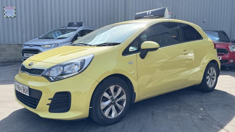 KIA RIO 1.3 SR7 Yellow 3dr LOWTAX+DAB+10STAMPS 2015