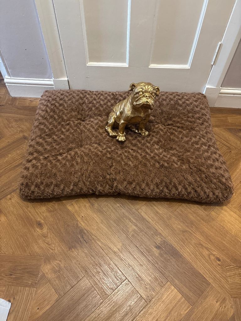 New Dog Bed Washable Crate Mattress with Non Skid Bottom, Fluffy Dog pet Bed Pillow Cushion