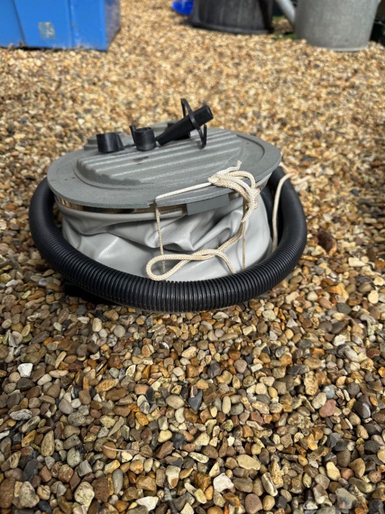 Inflatable Boat Foot Pump and Rescue Harness