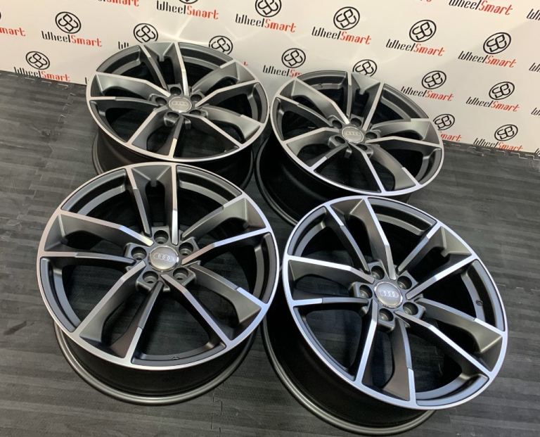 NEW 19" 20" AUDI RS V3 STYLE ALLOY WHEELS - 5 X 112 - GREY DIAMOND CUT